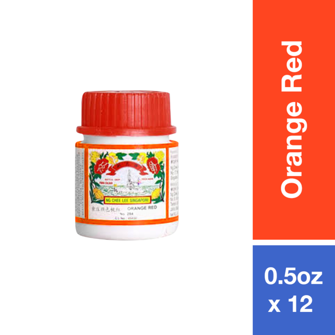 BATTLESHIP FOOD COLOUR - ORANGE RED 284