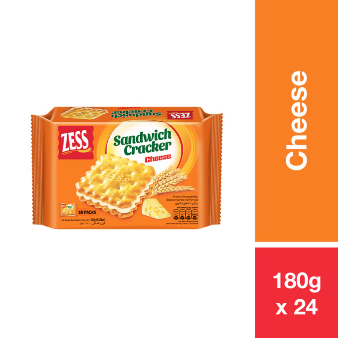 ZESS SANDWICH CRACKER CHEESE 180G