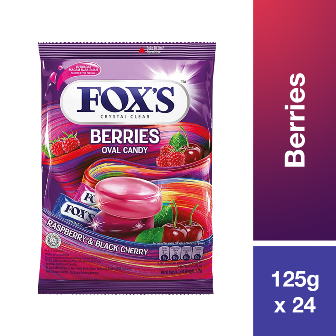 FOXS CANDY BERRIES PACKET 125G