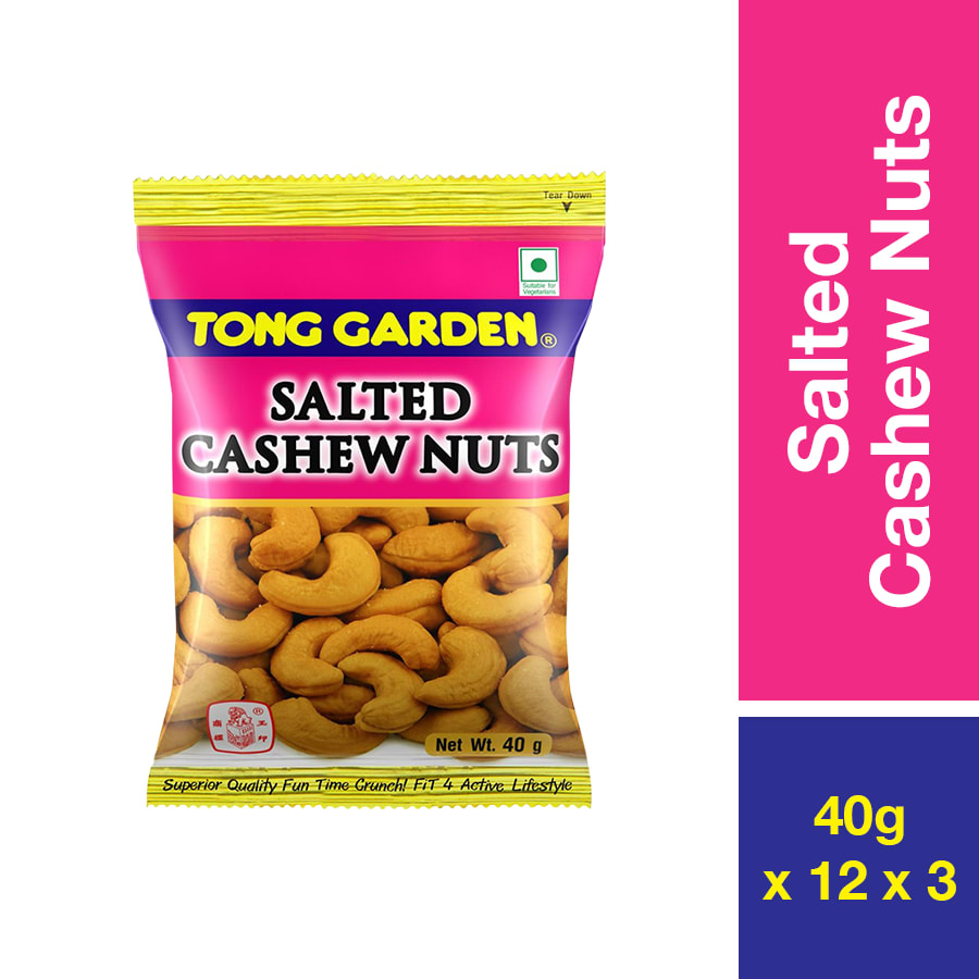TONG GARDEN SALTED CASHEW NUTS 40G