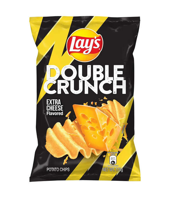 LAYS DOUBLE CRUNCH EXTRA CHEESE 50G