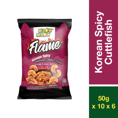 MIAOW MIAOW FLAME KOREAN SPICY CUTTLEFISH 50G