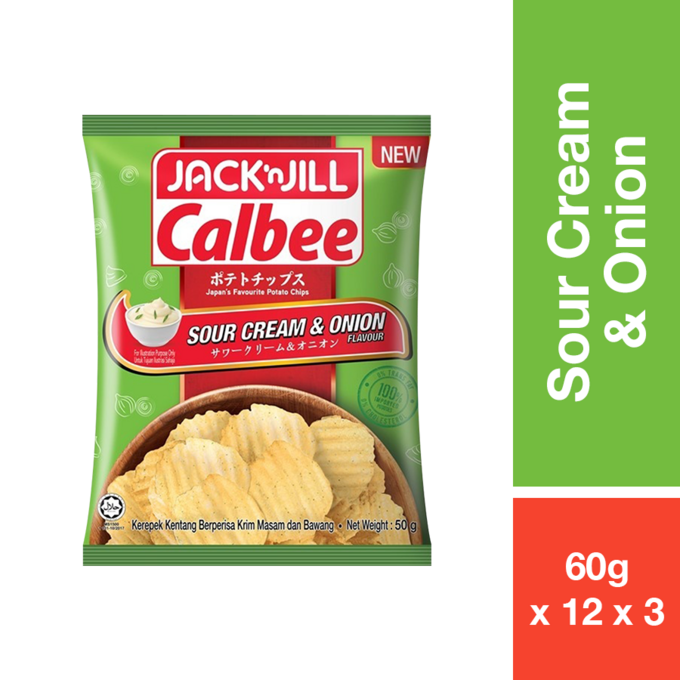 JACKNJILL CALBEE POTATO CHIPS SOUR CREAM 50G