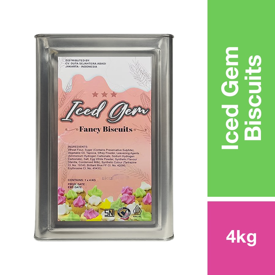 ICED GEM BISCUITS TIN 4KG