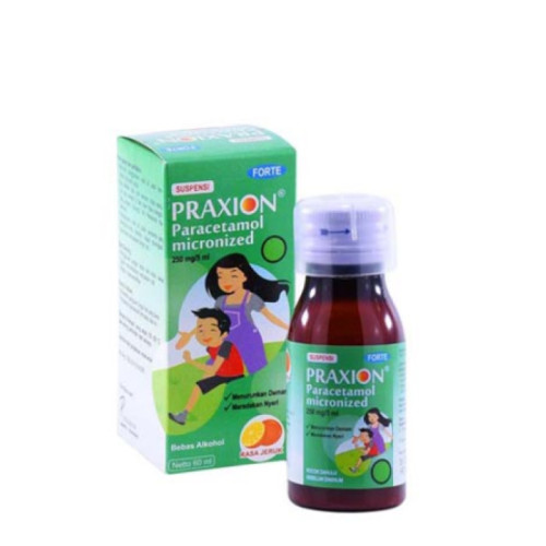 Praxion Forte 250 mg Sirup 60 ml Manfaat, Kandungan, Dosis, dan Efek