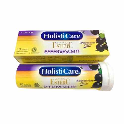 Holisticare Ester C Effervescent Blackcurrant 10 Tablet Alodokter Shop