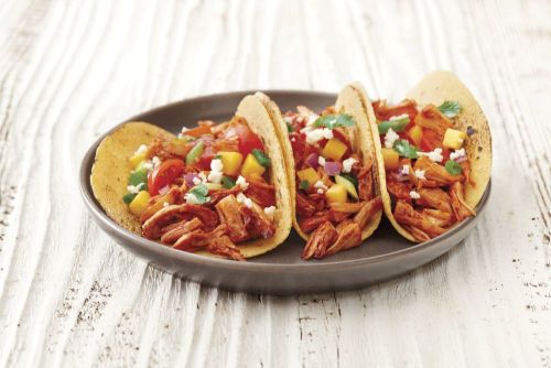 Jackfruit Tacos with Smoky Mango Salsa