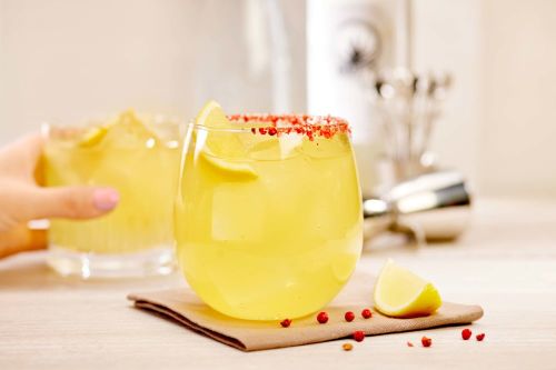 Spiked Pineapple and Pink Peppercorn Lemonade