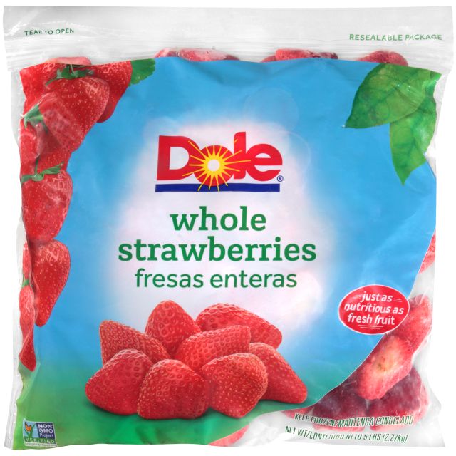 DOLE Strawberries, Whole IQF 2/5# 