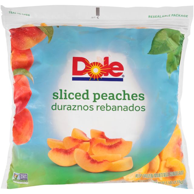 DOLE Peaches, Sliced IQF 2/5# 
