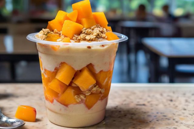 Peach Cobbler Parfait