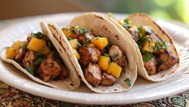 Hawaiian BBQ Chicken Tacos