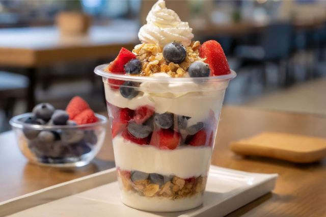 Red, White, and Blueberry Parfait