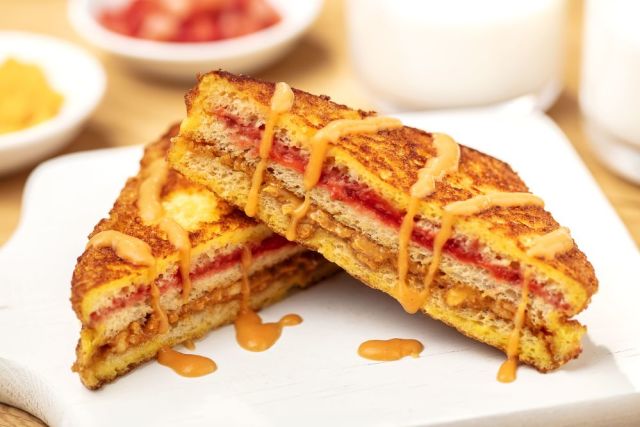 Strawberry & Peach Hong Kong French Toast