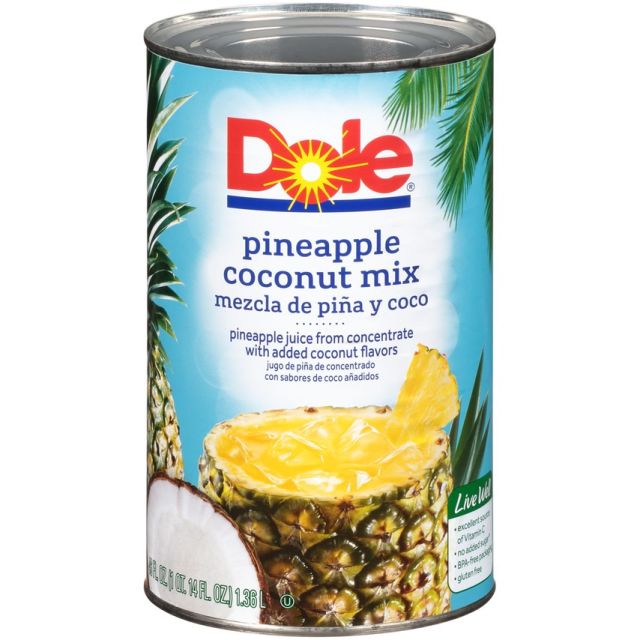 DOLE 100% Pineapple Coconut Juice Mix 12/46oz 