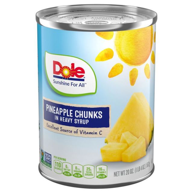 DOLE Pineapple Chunks in Heavy Syrup 12/20oz