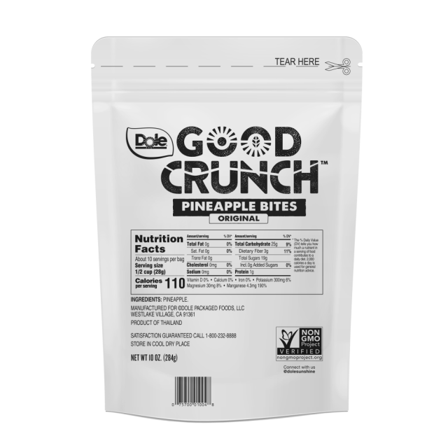 Dole Good Crunch Pineapple Bites 10 oz.