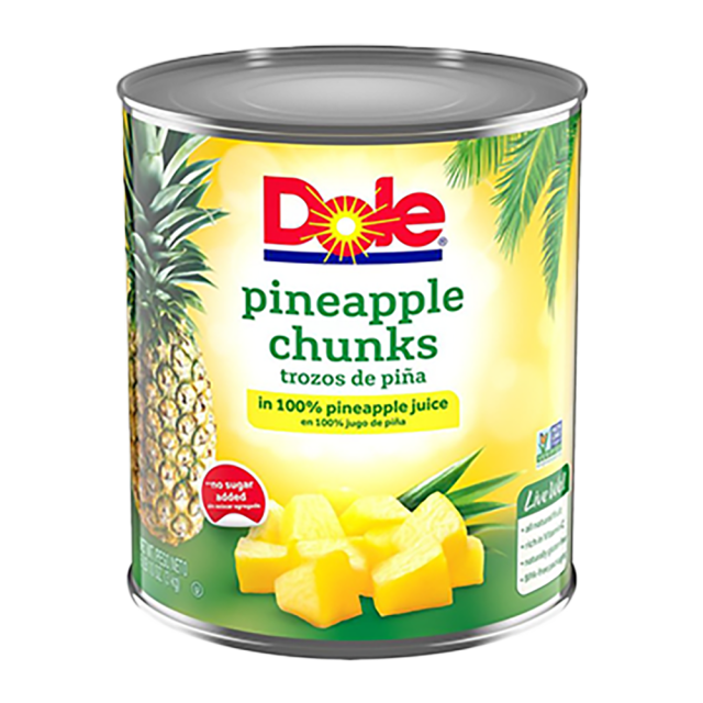 DOLE Fancy Pineapple Chunks in Juice 6/10 (106 oz.) 