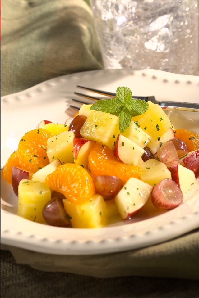 Fall Fruit Salad with Mint