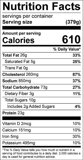 Nutrition Facts