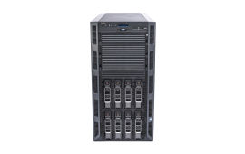 Front view of Dell PowerEdge T330 with 8 x 6TB SAS 7.2k 3.5" HDDs