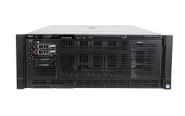 Front view of Dell PowerEdge R930 with 2 x 600GB SAS 10k 2.5" 6Gbps Hard Drives Installed