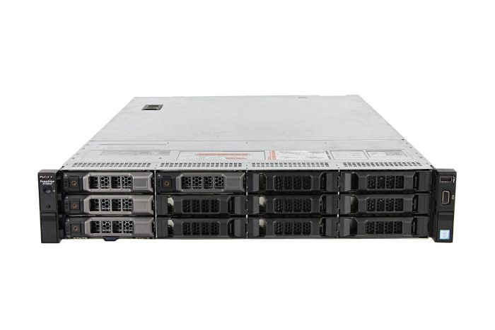 Front view of Dell PowerEdge R730 with 4 x 4TB SAS 7.2k 3.5" 12Gbps Hard Drives Installed
