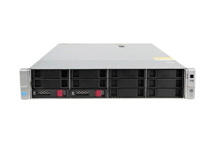 Front view of HP Proliant DL380 Gen9 with 1 x 4TB SATA 7.2k 3.5" HDDs