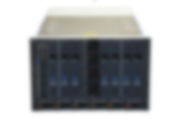 Front view of Dell PowerEdge MX7000 with 1 x MX740c and 2 x 240GB SSD SATA 2.5" 12Gbps Solid State Drives Installed