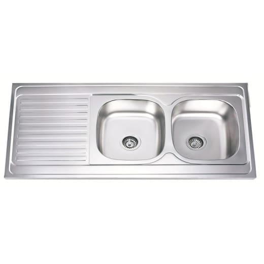 Кухненска мивка Inter Ceramic, 1200х600мм, ляв отцедник, двукоритна, бордова, алпака