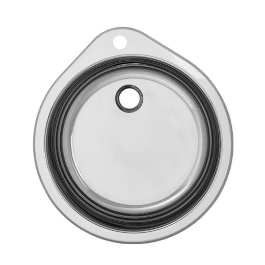 Кухненска мивка ХРОМ, 532x490мм, С отвор за смесител Неръждаема стомана 304 / CrNi 18/10 