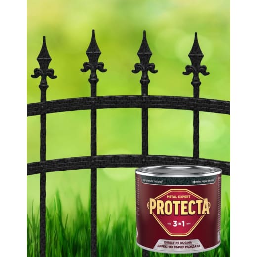Боя Protecta 3 в 1, защита на черни метали, черен металик, 500мл