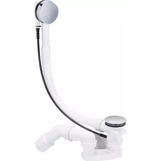 Сифон за вана Viega Simplex, автоматичен, воден затвор, гъвкава тръба, за стандартна вана