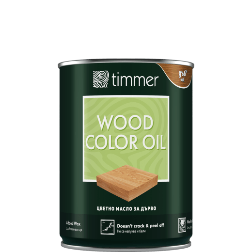 Масло Timmer, за дърво, цвят бор, 750мл, 12 – 17 m²/L, UV резистентно