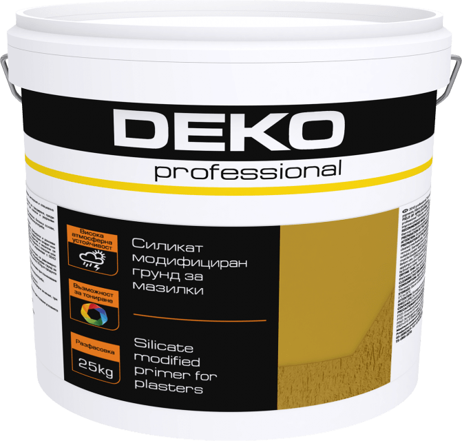 Грунд Deko Professional, силикат модифициран, за мазилки, 25кг