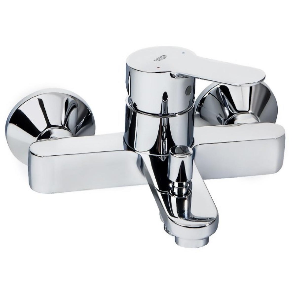 Смесител Grohe BauEdge, вана-дущ, Longlife керамичен механизъм, месинг