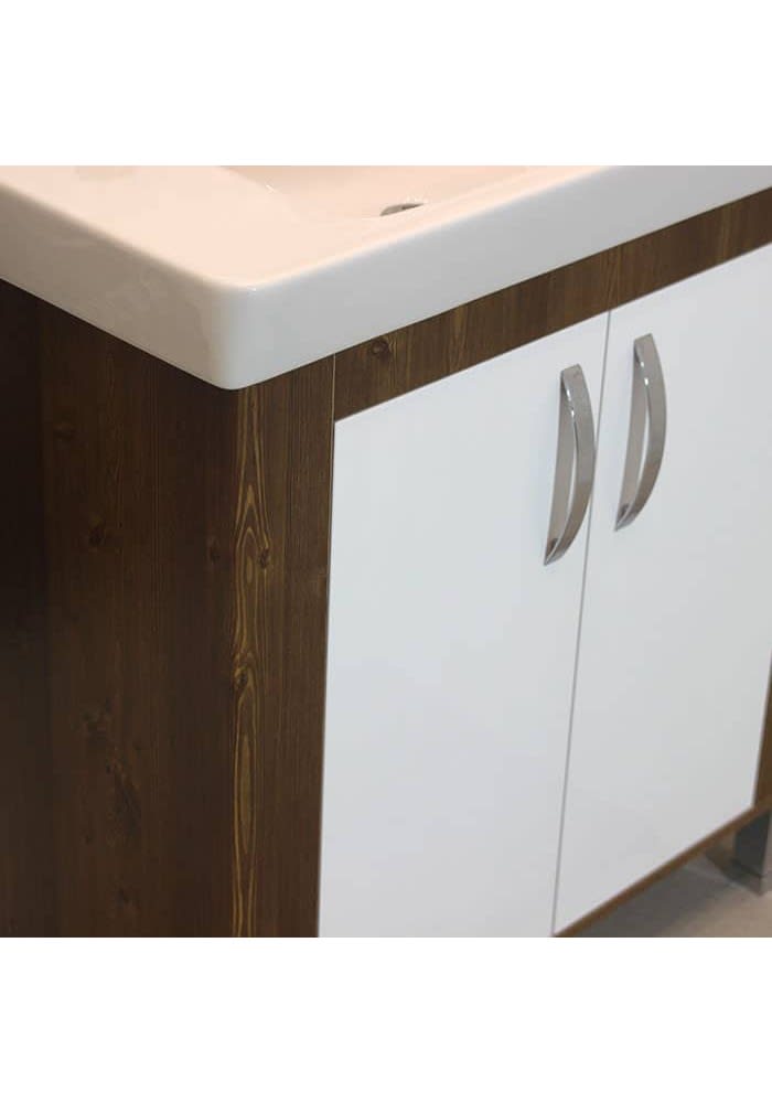 Шкаф за баня М-Мебел ПРИОРА, 80см, долен шкаф, 100% PVC, soft close механизъм