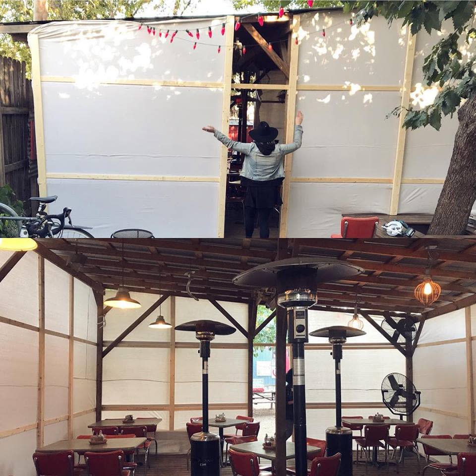 Stay Warm On These Heated Patios