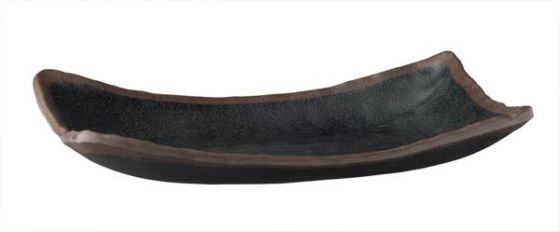 Lautanen suorakaide musta/ruskea 26,5x16,5 cm