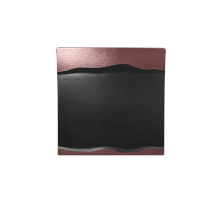 Neliölautanen musta/pronssi 25x25 cm