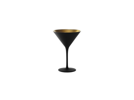 Cocktail-lasi mattamusta/kulta 24 cl