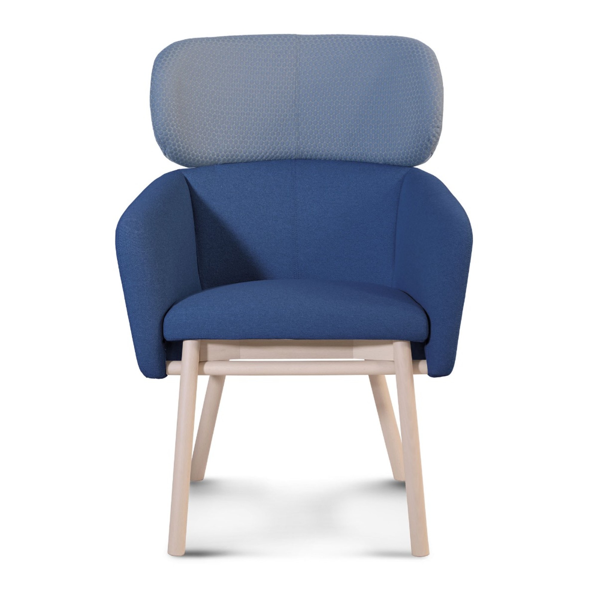 blue armchair