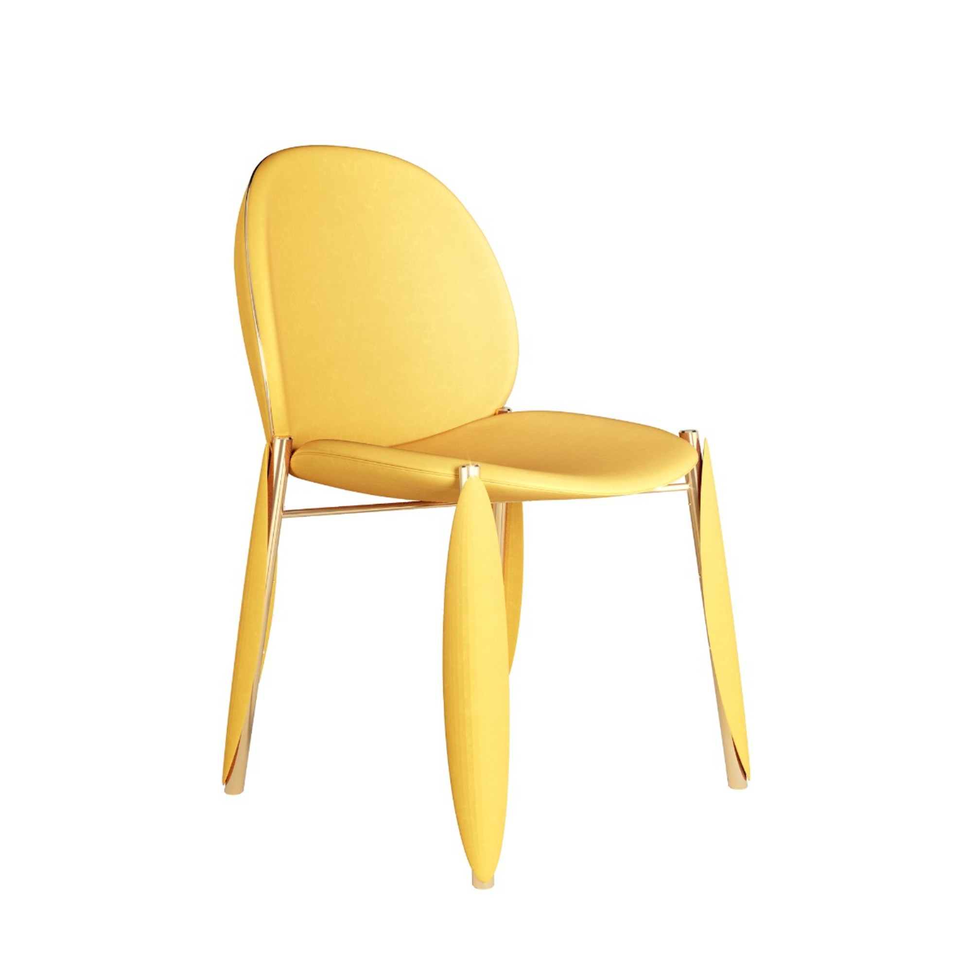 mantis yellow dining chair