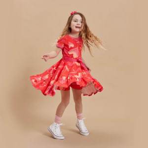 Twirly Dress (Dress Only)  - Coral Kisses,  Mermaid Wishes