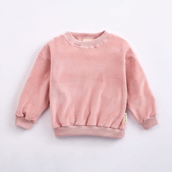 Pink Pink Organic Cotton Velour Sweatshirt
