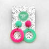 Mismatch Circle Studs