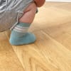 OUTLET - Non-Slip Stay-on Baby & Toddler Organic Quarter Crew Sporty Socks - 7 Pack - Blues