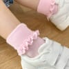 Frilly Non-Slip Stay-On Baby and Toddler Socks - 3 Pack in Pink Lemonade, Paradiso and Amethyst