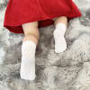 Non-Slip Stay on Baby and Toddler Socks - 5 Pack in Soft Pink & White