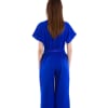 Wide leg Blue Jumpsuit